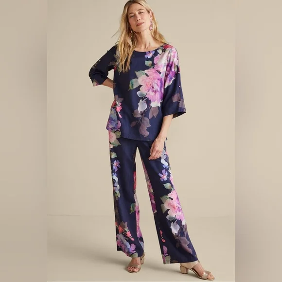 Soft Surroundings Lizette Wide-Leg Pant ** SZ XS - Picture 6 of 12